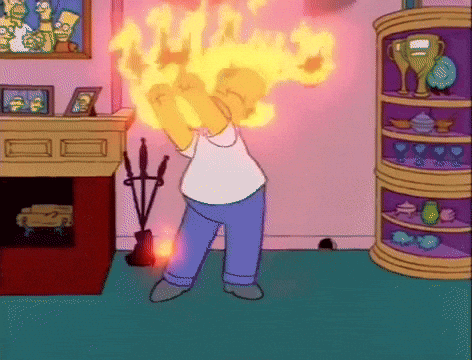 Gif of Homer Simpson claiming to be smart